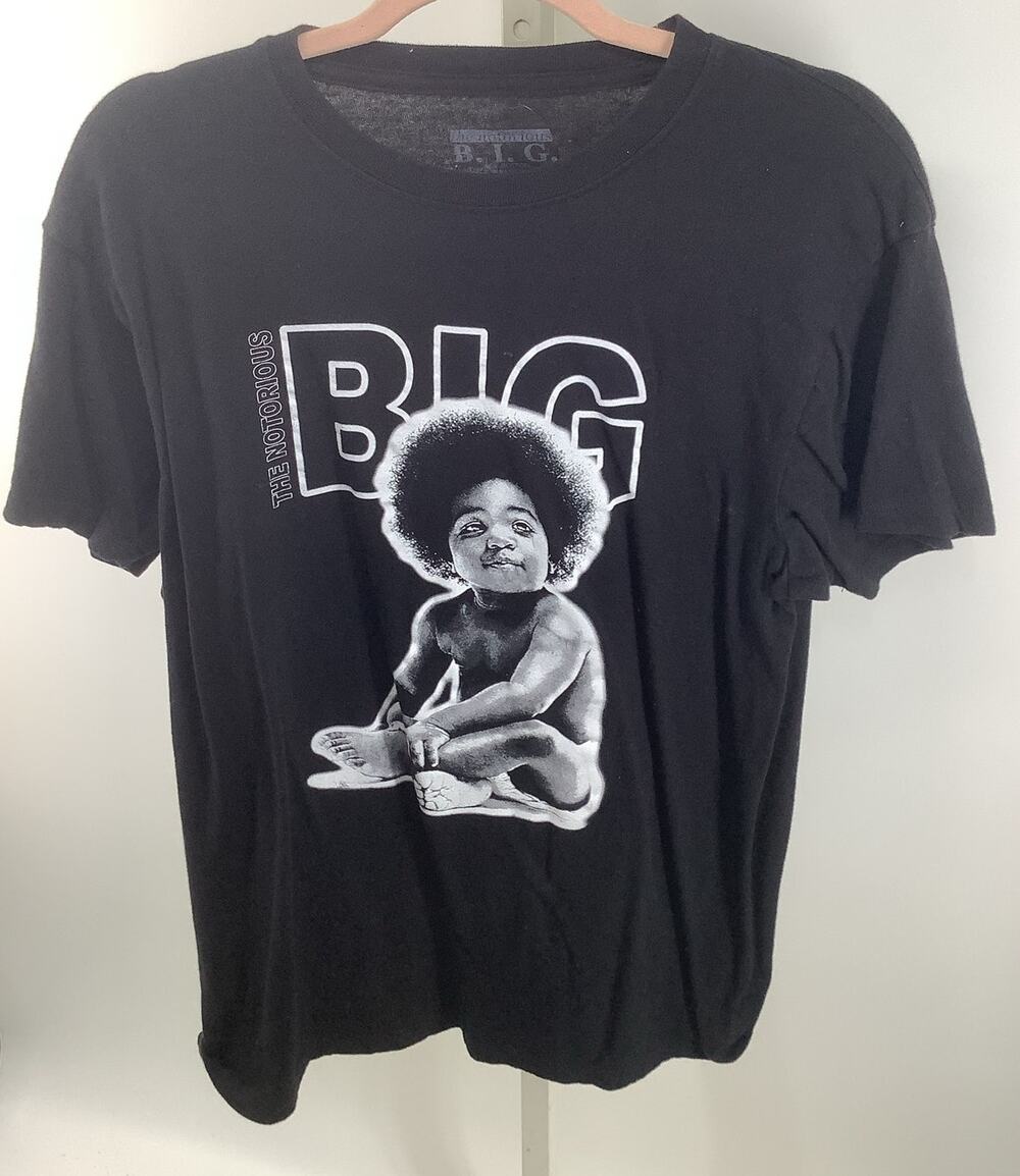 The Notorious BIG Ready to Die Album Cover Graphic T Shirt Black XL 20x28